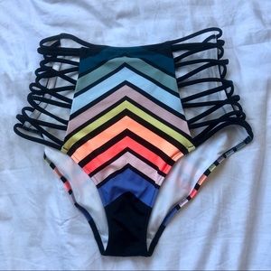 PINK Victoria’s Secret High Waisted Chevron Bottom